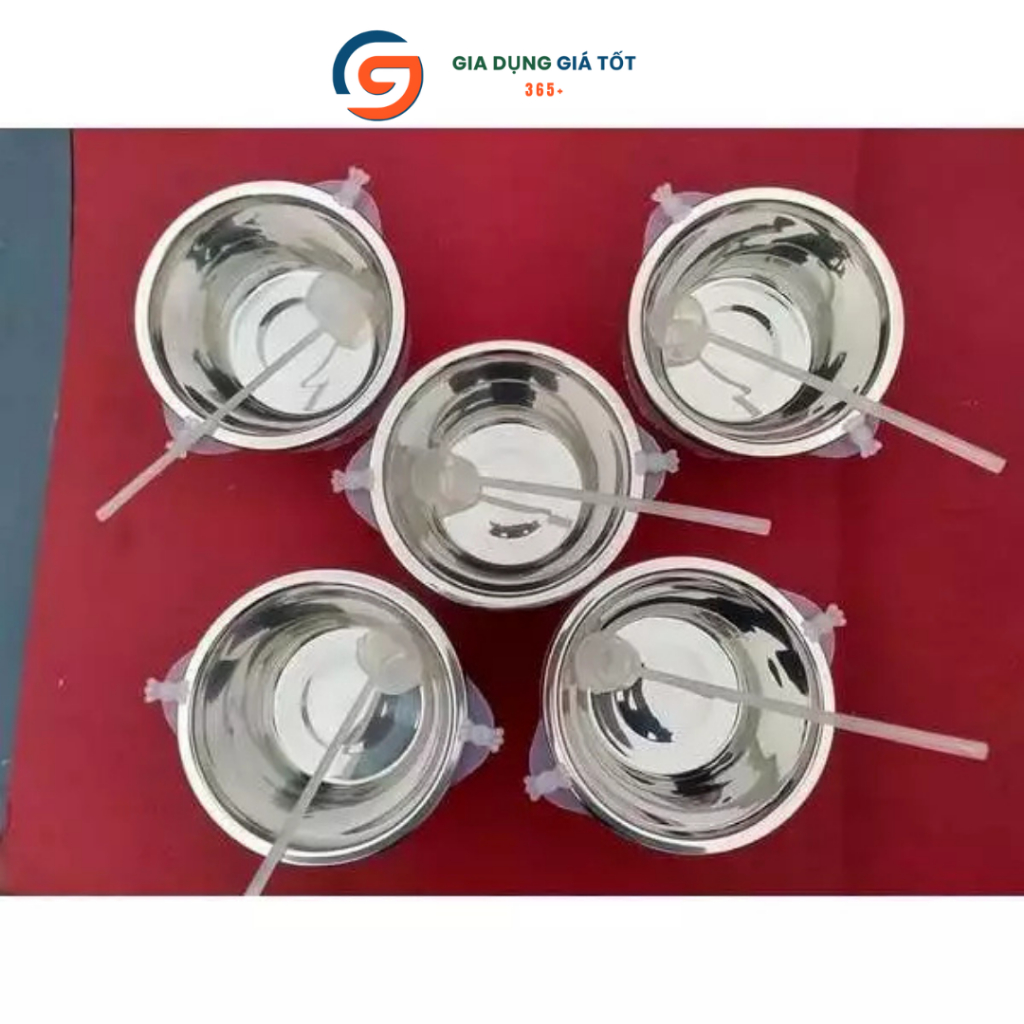 Bộ bát ướp lạnh rượu inox cao cấp tặng kèm gáo múc giữ lạnh rượu và nước trái cây