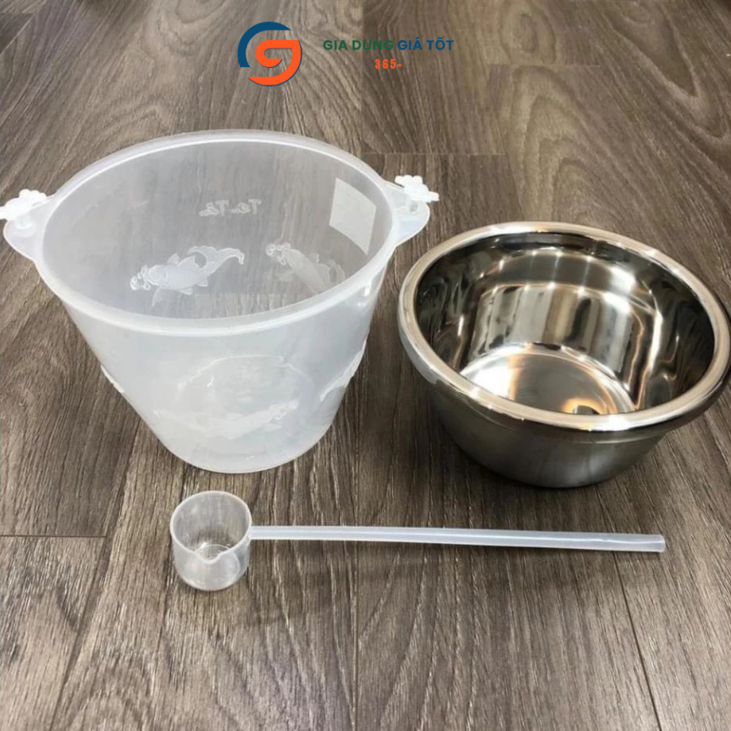 Bộ bát ướp lạnh rượu inox cao cấp tặng kèm gáo múc giữ lạnh rượu và nước trái cây