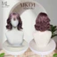 MK01_Tóc giả dệt kim xoăn hippie ngang vai 25cm [Kèm combo phụ kiện]