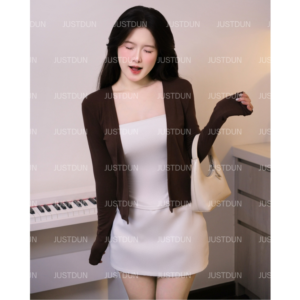 Áo Khoác Cardigan Nữ Dáng Dài JUSTDUN 304 - Vải Cotton Mịn, Mềm Mại, Thoải Mái, Dễ Phối Đồ