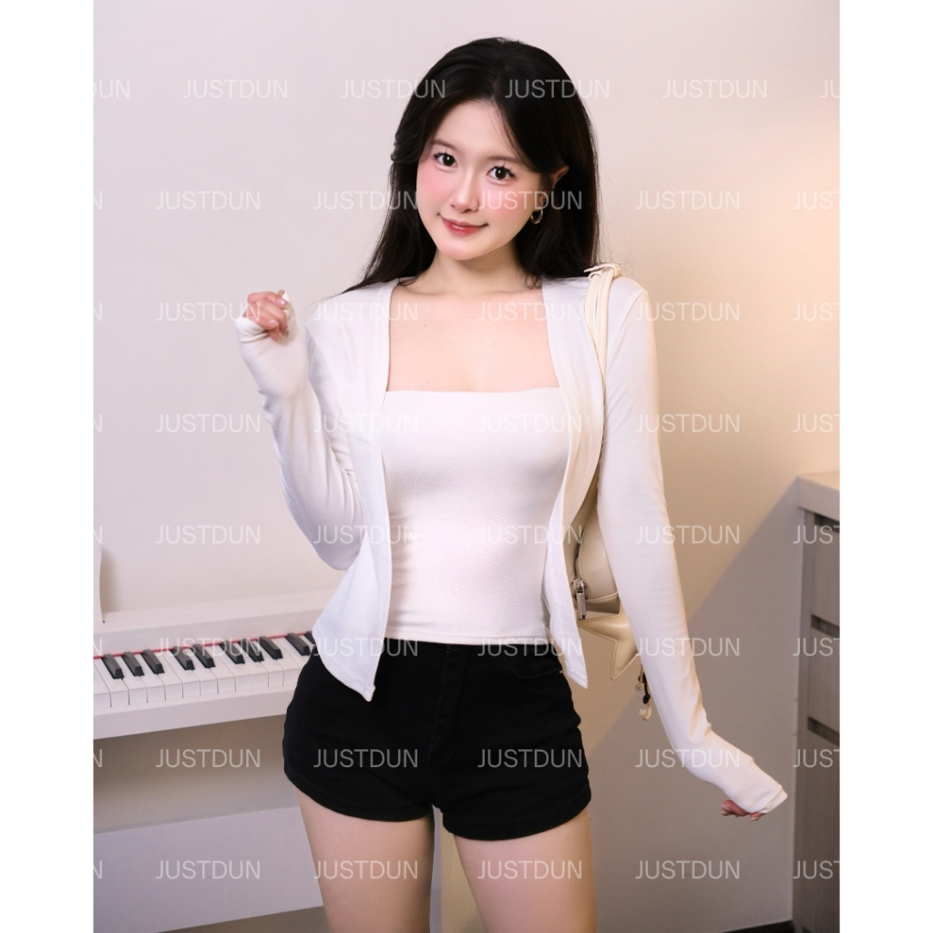 Áo Khoác Cardigan Nữ Dáng Dài JUSTDUN 304 - Vải Cotton Mịn, Mềm Mại, Thoải Mái, Dễ Phối Đồ