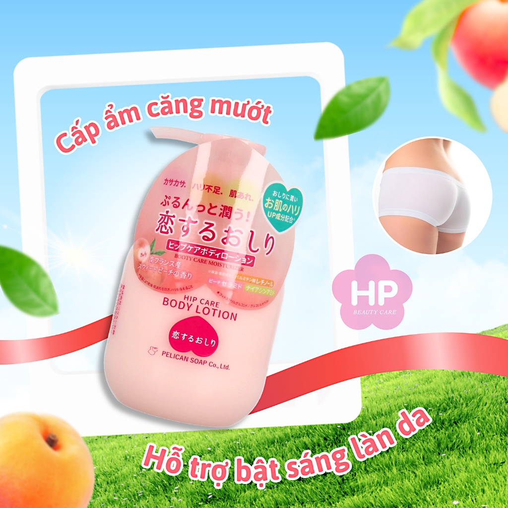 Sữa Dưỡng Thể Cấp Ẩm Và Dưỡng Trắng Da Pelican Hip Care Body Lotion 200mL