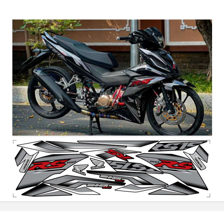 Tem rời WINNER V1 mẫu RS150 cao cấp chất liệu in 3 lớp chống nước không phai màu.