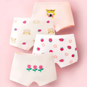 Set 4 Quần Lót Đùi Bé Gái - Chip Đùi Bé Gái Cotton Cao Cấp Co Giãn Thoải Mái Nhiều Mãu Đẹp ZANABRA
