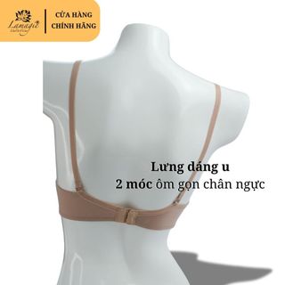 Áo ngực nâng nhiều Lamagie A-07 trơn, mousse dày 4cm che phủ 3/4 phối được nhiều loại trang phục