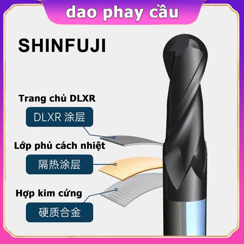 Dao phay cầu (Dao Phay đầu cầu thép 2F)