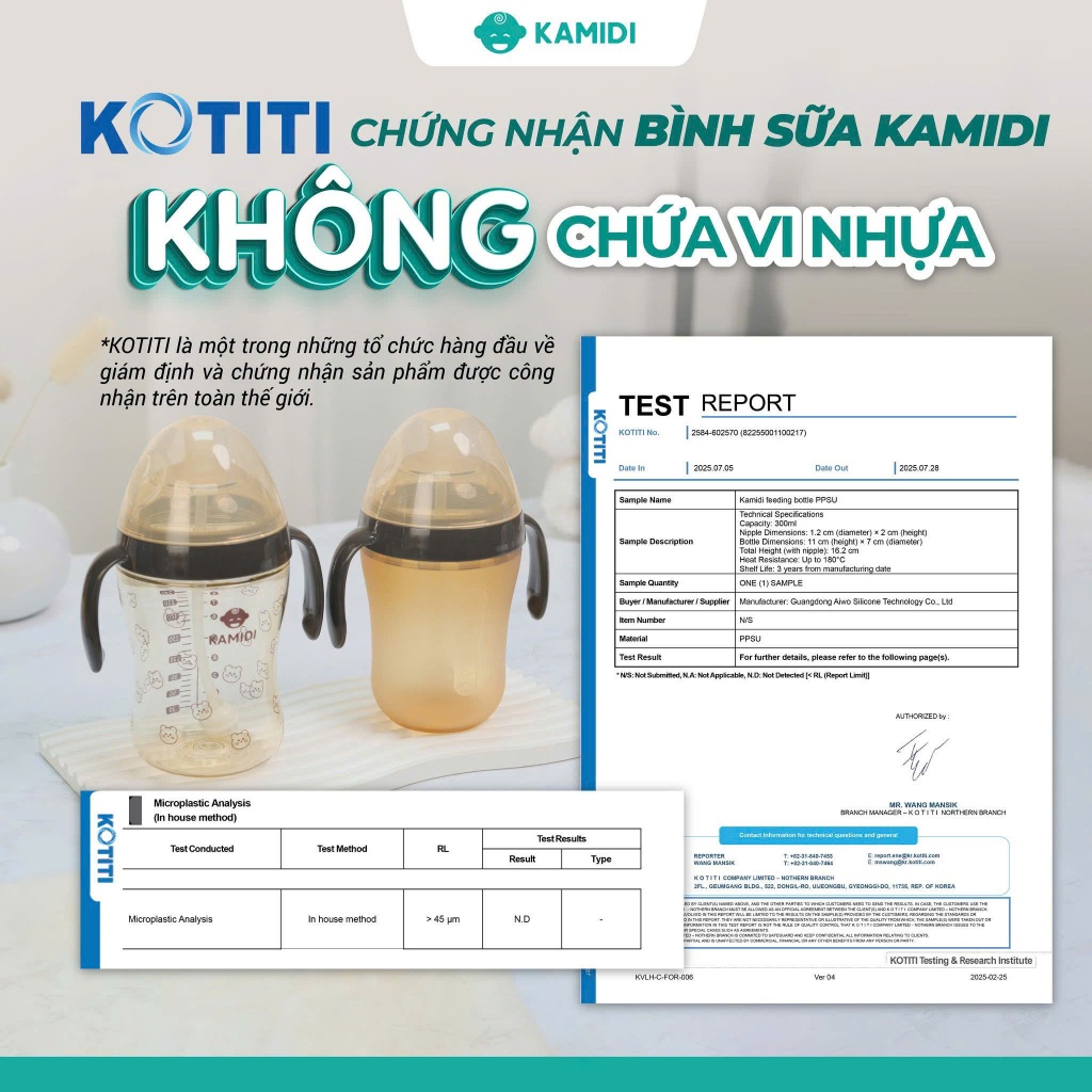 Bình Sữa Cho Bé Kamidi Gen 1 Chất Liệu PPSU Họa Tiết Cherry Dung Tích 210ml/300ml