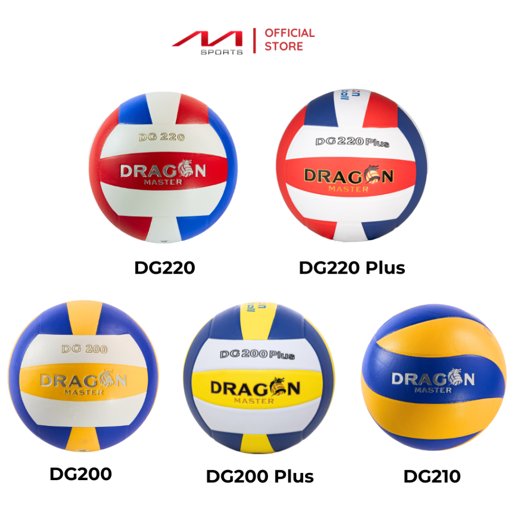 Banh bóng chuyền Dragon Master Series 2 Da Mềm, Êm Tay, Tập Luyện Cơ Bản - Tặng Combo Phụ Kiện, BH 3 Tháng, Ship HT (1h)