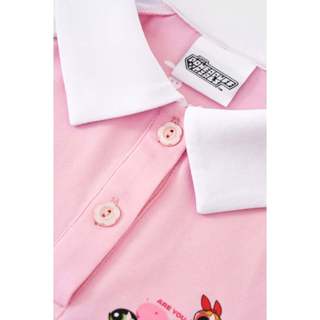 Áo thun polo Powerpuff Girls ngắn tay bé gái Rabity 101.007
