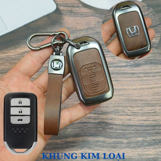 ốp chìa khóa honda city,ốp chìa khóa honda crv,3 NÚT BẤM City, CRV, BRV, CIVIC, ACCORD, CR-V chất liệu kim loại (ZH3)