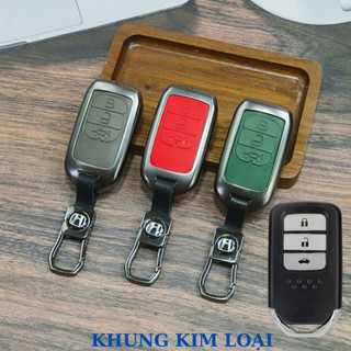 ốp chìa khóa honda city,ốp chìa khóa honda crv,3 NÚT BẤM City, CRV, BRV, CIVIC, ACCORD, CR-V chất liệu kim loại (ZH3)