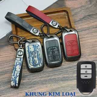 ốp chìa khóa honda city,ốp chìa khóa honda crv,3 NÚT BẤM City, CRV, BRV, CIVIC, ACCORD, CR-V chất liệu kim loại (ZH3)