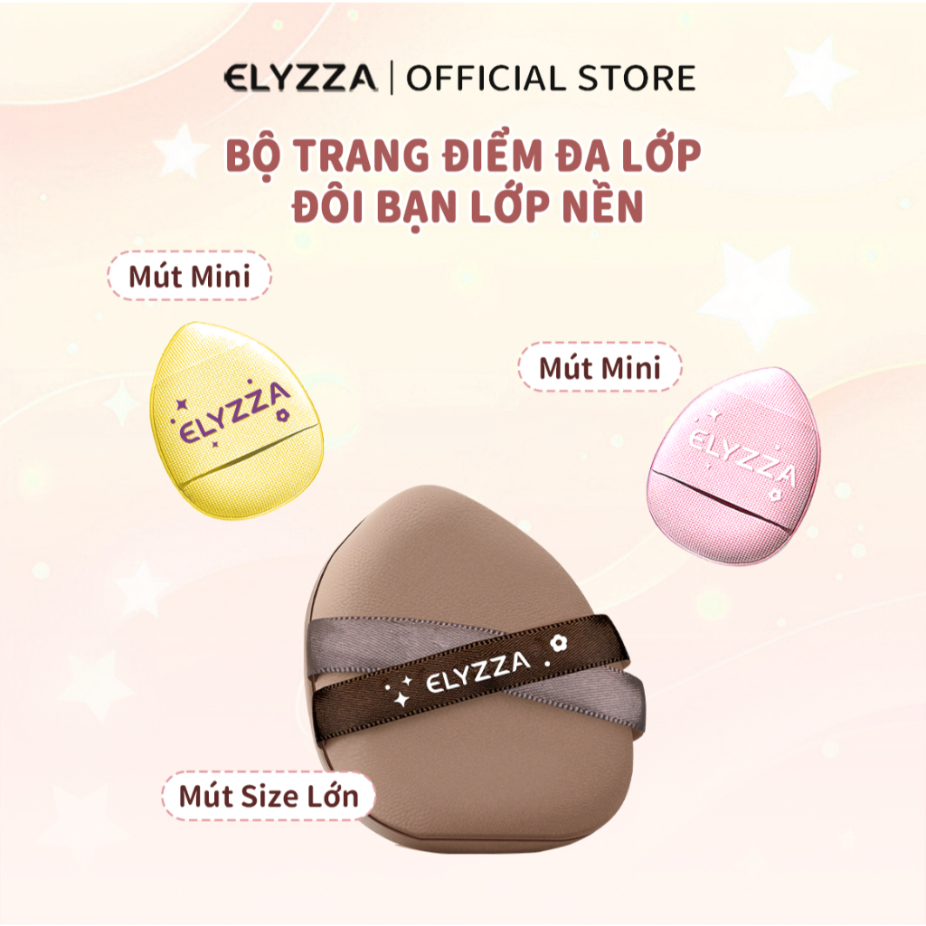 [Hà Nội] Mút Trang Điểm ELYZZA Mút Tán Kem Nền Siêu Mềm Không Hút Nền, Dễ Đánh Nền