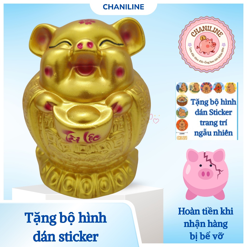 Heo Đất Lợn Đất Heo ông địa kim tiền tài lộc size to Ống heo tiết kiệm tiền,trang trí,quà tặng