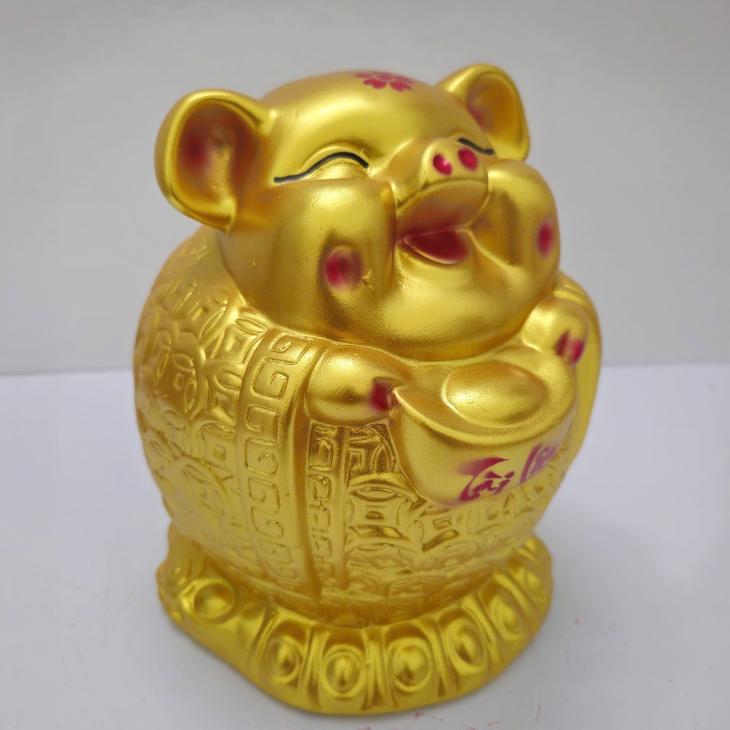 Heo Đất Lợn Đất Heo ông địa kim tiền tài lộc size to Ống heo tiết kiệm tiền,trang trí,quà tặng