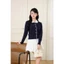 - Áo len cardigan tay dài phối cổ chất len lông thỏ vặn thừng dày cao cấp CD850