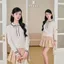 DELIZ - Áo len cardigan cổ sen phối nơ tiểu thư dài tay cho nữ mùa thu đông CD851