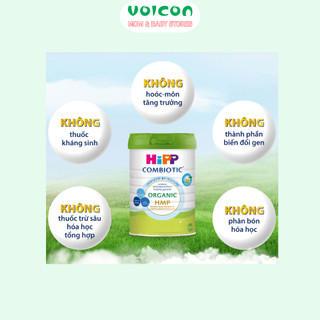 Sữa bột HiPP Organic Combiotic Đức - Công thức hữu cơ siêu sạch hỗ trợ tiêu hóa và miễn dịch cho bé