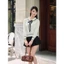 DELIZ - Áo len dài tay cổ sen phối nơ điệu đà basic hoạt tiết dệt trám cao cấp vintage AL64