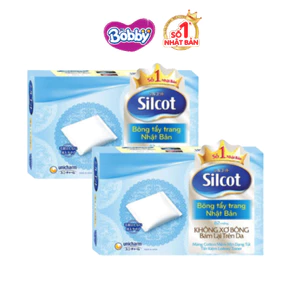 Combo 2 hộp bông tẩy trang Silcot 82 miếng