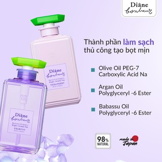 Combo gội xả phục hồi hư tổn dưỡng ẩm Diane Bonheur Night Dream Tea + Maegami Stick