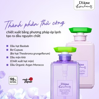 Combo gội xả phục hồi hư tổn dưỡng ẩm Diane Bonheur Night Dream Tea + Maegami Stick