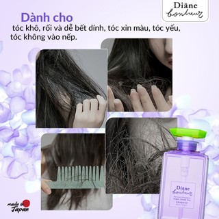 Combo gội xả phục hồi hư tổn dưỡng ẩm Diane Bonheur Night Dream Tea + Maegami Stick