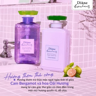 Combo gội xả phục hồi hư tổn dưỡng ẩm Diane Bonheur Night Dream Tea + Maegami Stick