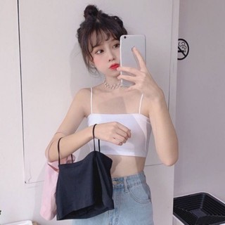Áo bra 2 dây su trơn mềm mịn - Áo lót ngực nữ mút mỏng không gọng êm ái thoáng khí co giãn tốt B8881