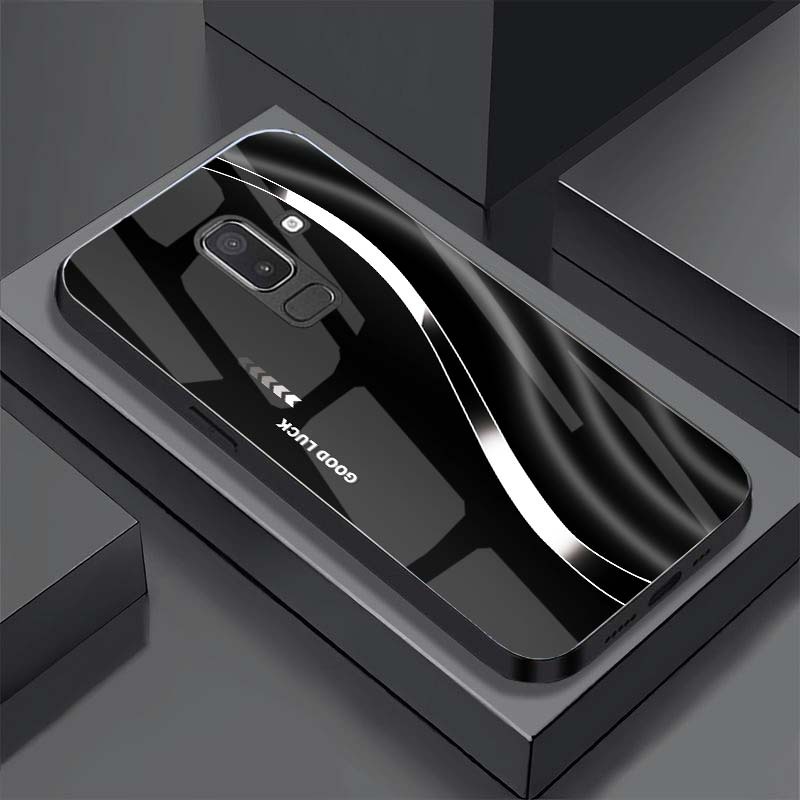 Ốp Lưng SAMSUNG A6+, J8 mặt kính cường lực cao cấp, hàng new