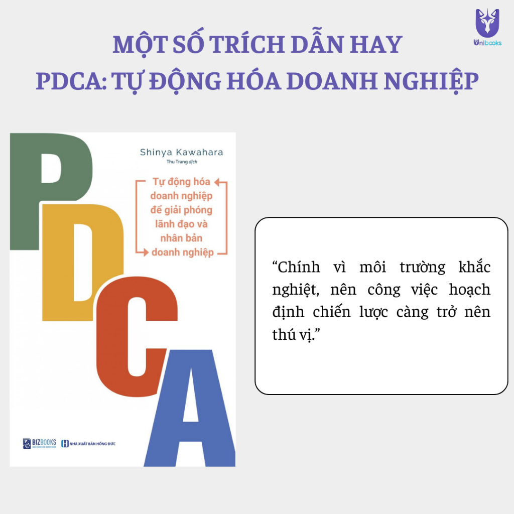 Sách - PDCA: Tự Động Hóa Doanh Nghiệp Để Giải Phóng Lãnh Đạo Và Nhân Bản Doanh Nghiệp - Bizbooks