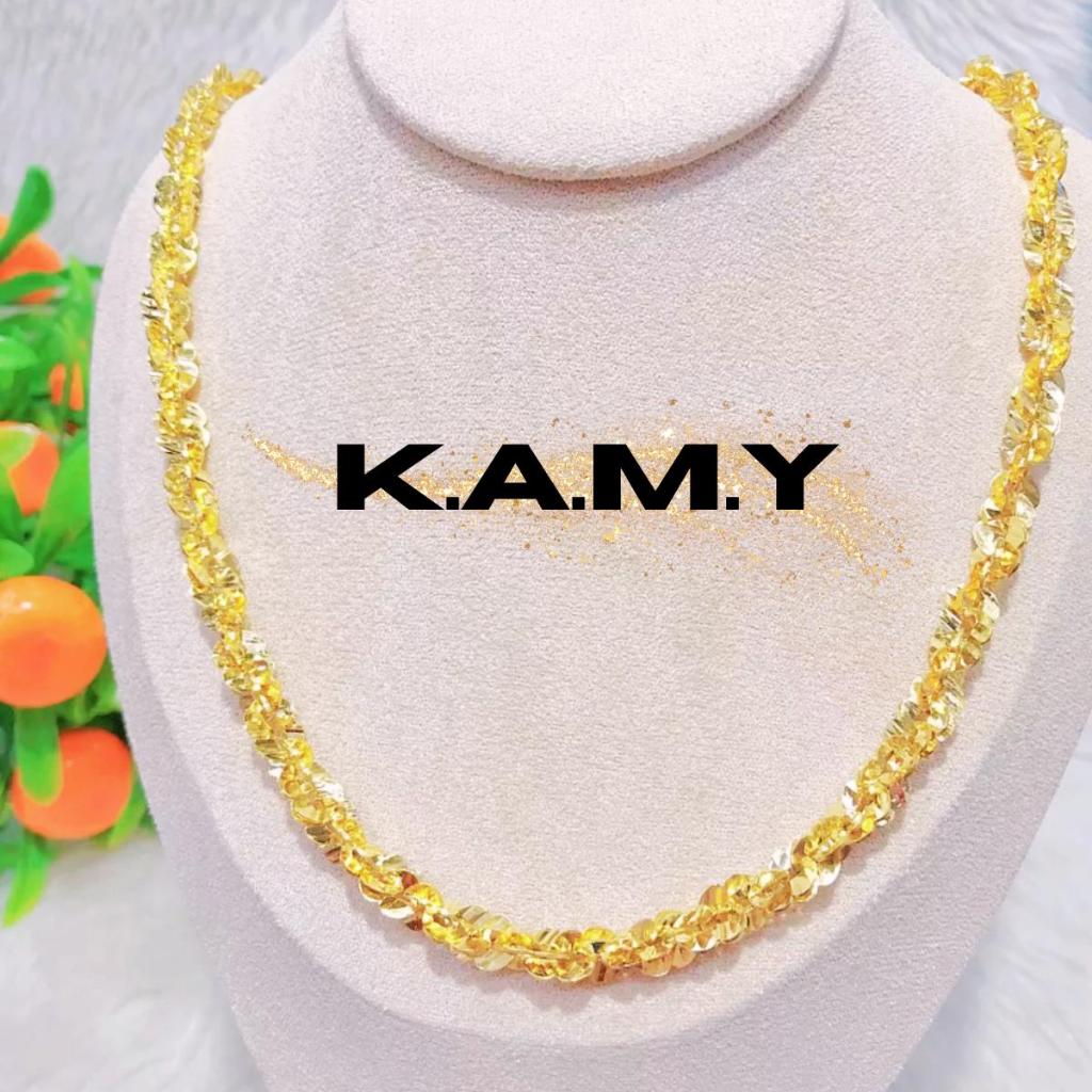 Dây Chuyền Xoắn Hoa Mai Mạ Vàng 1 Lượng Cao Cấp Trang Sức Titan Không Gỉ Bền Sáng Bảo Quản Dễ Dàng