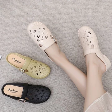 Giày bệt mùa hè cho nữ, dép lê, giày lười, giày thường ngày, giày thời trang Hàn Quốc cho nữ
