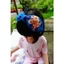 CÀI TÓC THÊU HOA VẢI LINEN BẢN TO | MERAKI HANDMADE