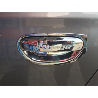 Bộ ốp tay, hõm cửa xe Mitsubishi Attrage 2015- NAY MẠ CROM cao cấp, chống trầy xước cửa xe