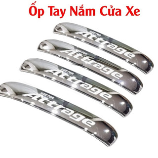 Bộ ốp tay, hõm cửa xe Mitsubishi Attrage 2015- NAY MẠ CROM cao cấp, chống trầy xước cửa xe