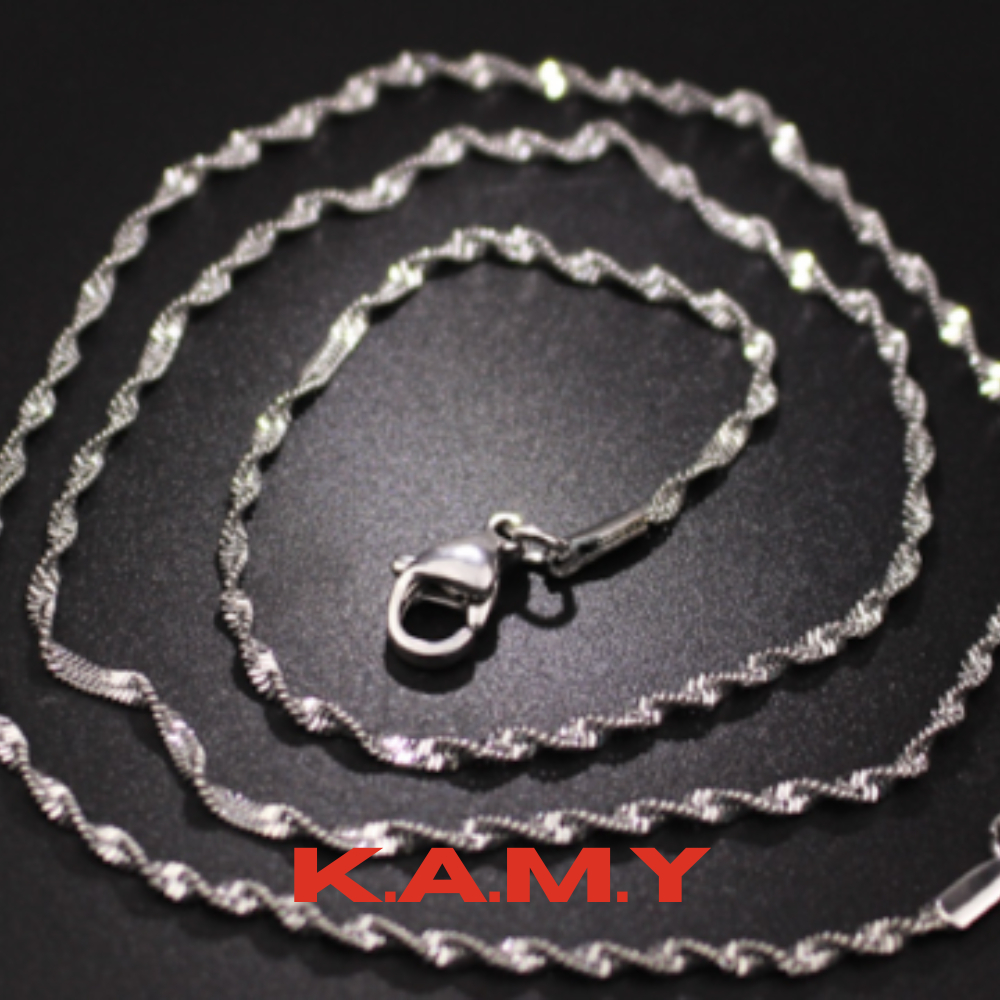 Dây chuyền nữ inox kiểu xoắn cực đẹp không gỉ sét siêu đẹp bền màu - trang sức cao cấp thời trang
