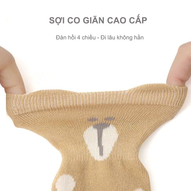 Tất vớ có lớp silicon chống trượt cho bé, chất liệu mềm mại an toàn - Ekiu Shop