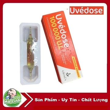 VItamin D3 1 liều 3 tháng Uvedose Pháp dành cho bé trên 18 tháng, hàng chuẩn Pháp, D3 liều cao của Pháp
