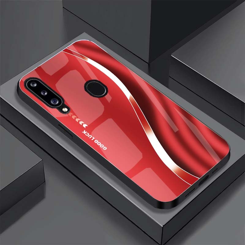 Ốp Lưng SAMSUNG GALAXY A20S mặt kính cường lực cao cấp, hàng new
