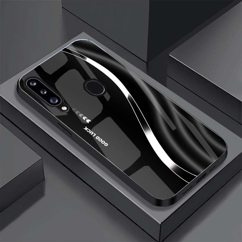Ốp Lưng SAMSUNG GALAXY A20S mặt kính cường lực cao cấp, hàng new