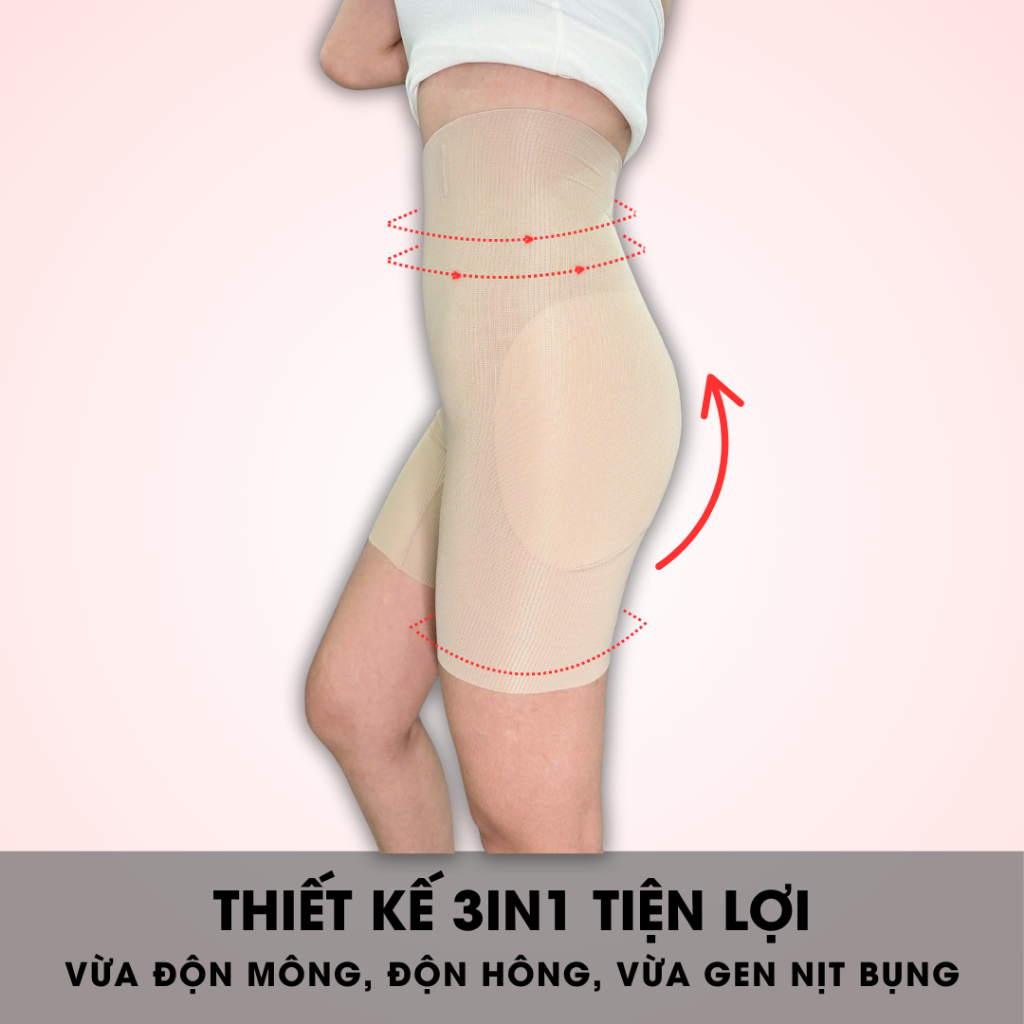 Quần độn mông và hông Callalady nâng mông ôm bụng dưới tự nhiên không lộ viền chất liệu co dãn cao cấp 34