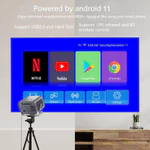 Máy chiếu mini 670PRO máy chiếu xem phim Giải mã Full HD 4k 8800 Lumens Điều chỉnh 360° kết nối điện thoạ Laptop iPad PC — ảnh 6