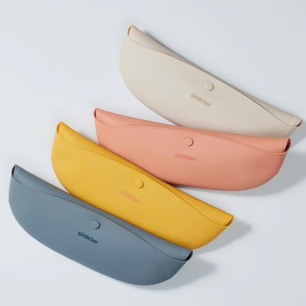 Yếm Ăn Cho Bé LocknLock Little Luv Silicone Feeding Bib LBB430, Nhiều Màu Lựa Chọn, Chất Liệu Siicone An Toàn - K-MALL