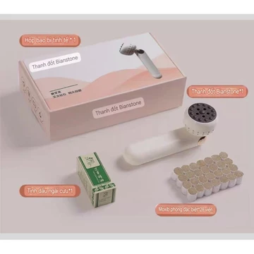 [Tặng tinh dầu + Ngải đoạn] Hộp xông ngải cứu dáng dài - Hộp nhựa .Dụng cụ xông ngải cứu cạo,massage thư giãn