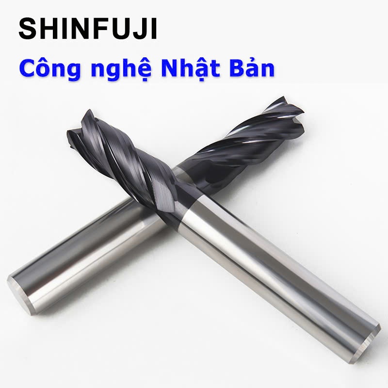 Dao phay đầu phẳng 4F – Dao phay thép hợp kim cho gia công kim loại chính xác