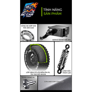 Xe Điều Khiển Từ Xa 4WD Toyota LAND CRUISER JXC LC80 Tỉ Lệ 1:12 RC Rock Crawler Linh Kiện Cao Cấp