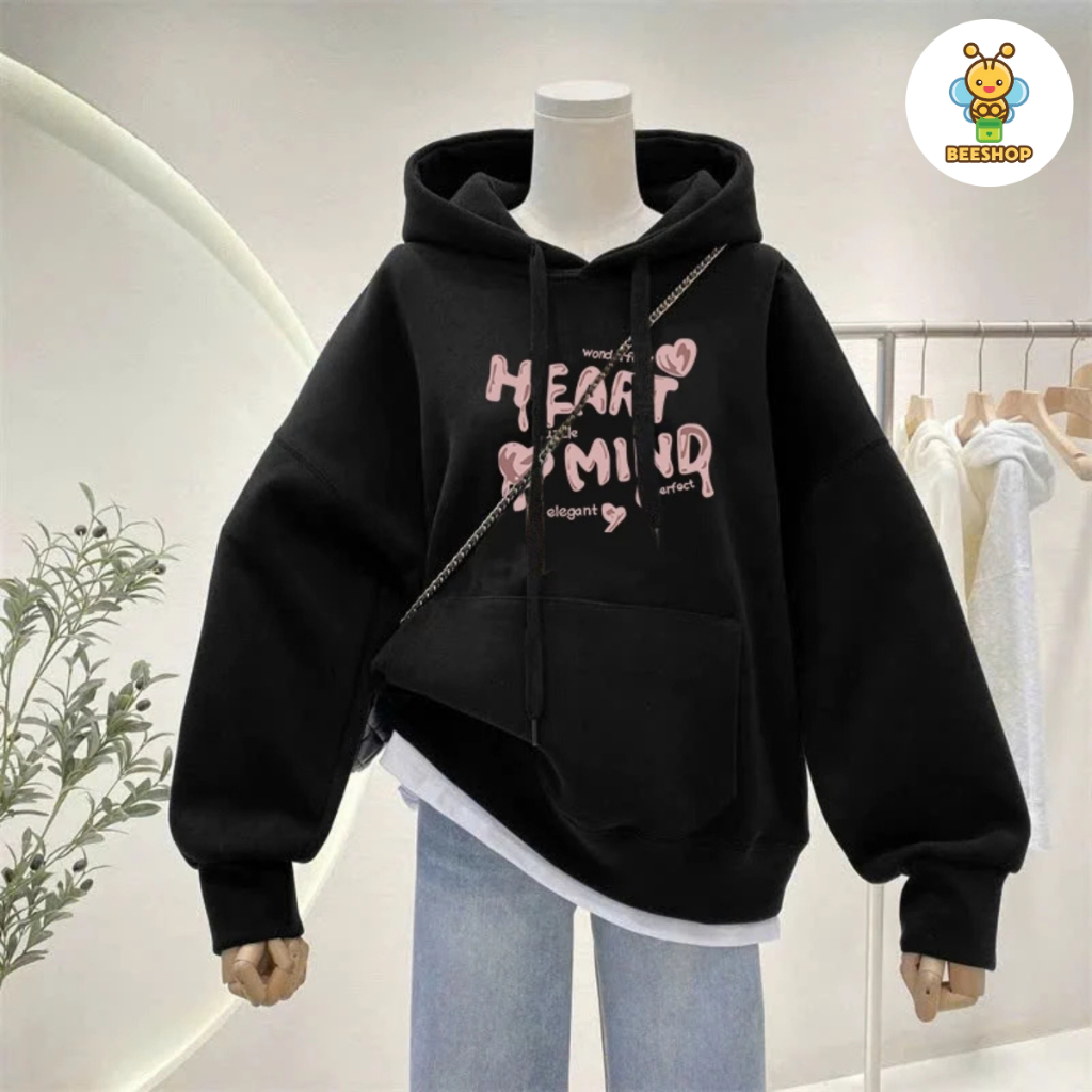 Áo hoodie cho bé gái size đại BEESHOP áo thu đông cho bé từ 6 - 14 tuổi D25050