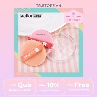 Set 2 mút cushion trang điểm Malian tán kem nền trang điểm