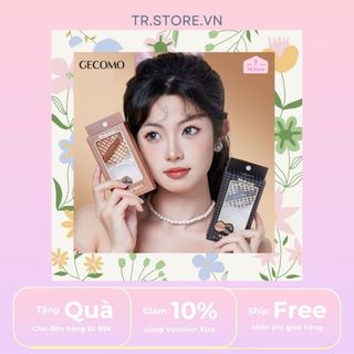 Mút tán phấn nền và cushion Gecomo phiên bản caro chess play bàn cờ cao cấp kèm hộp đựng